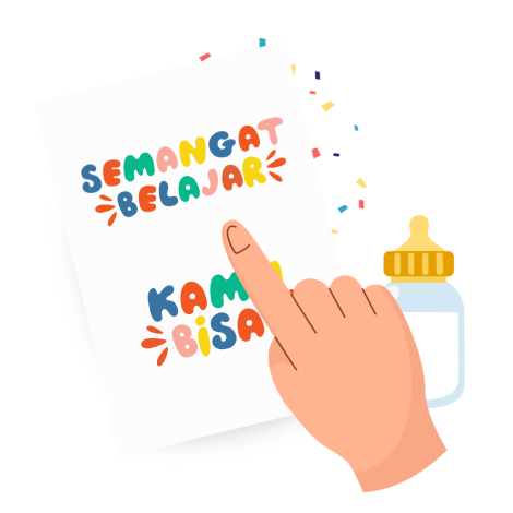 Menggunakan metode suku kata yang terbukti lebih mudah dipahami anak