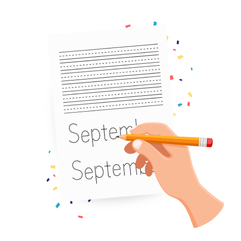 Dimulai dari latihan pola garis, huruf, suku kata dan kata sederhana agar anak tidak merasa terbebani dan lebih percaya diri